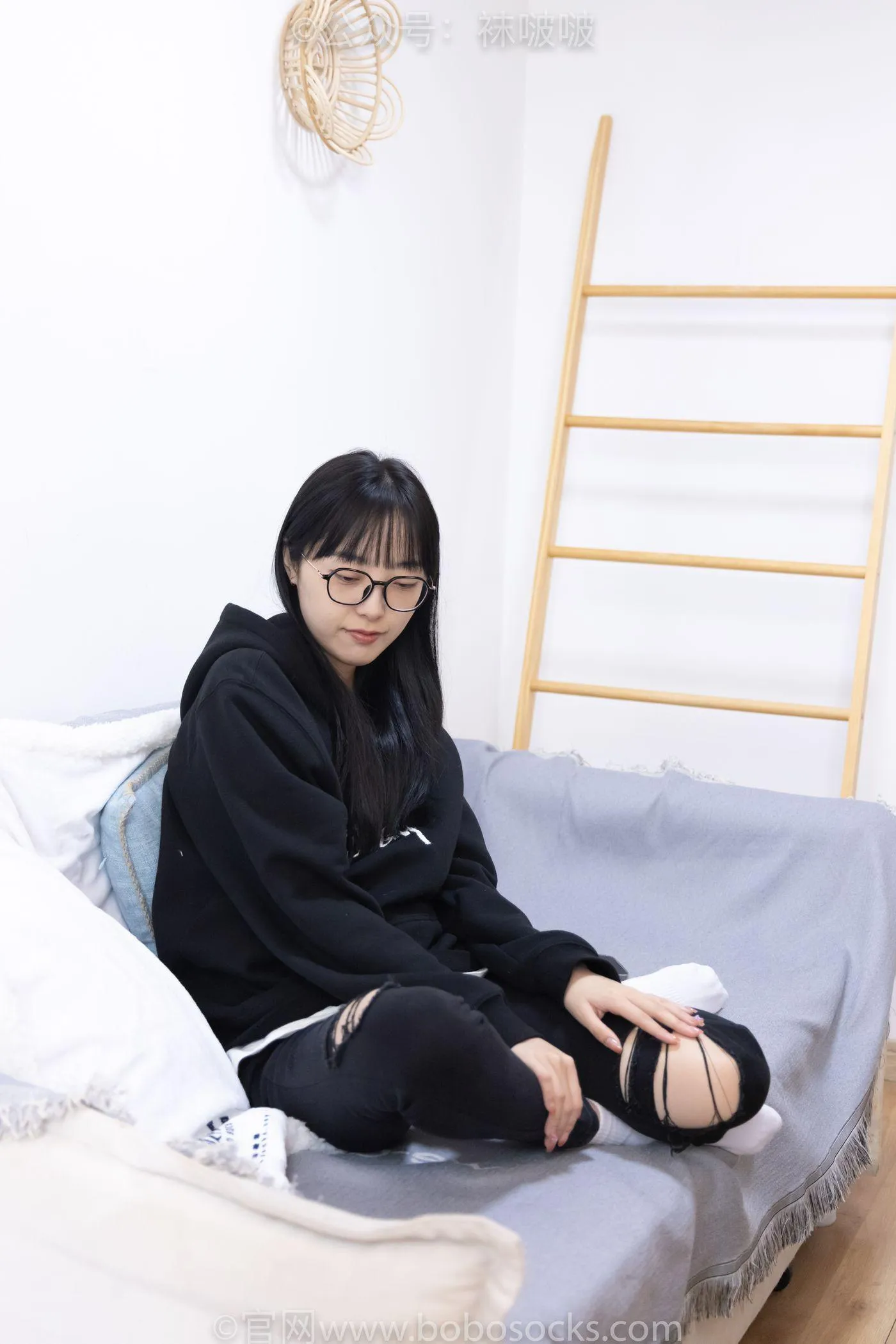 [BoBoSocks袜啵啵]NO.061 稚予-短靴、白棉袜、裸足 [145P]插图2